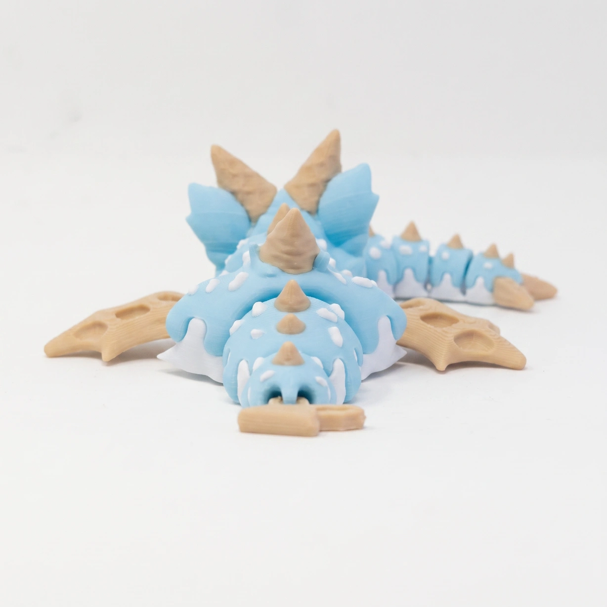 Dragão Articulado Sorvete Algodão-Doce com Ovo Temático - Imagem 6