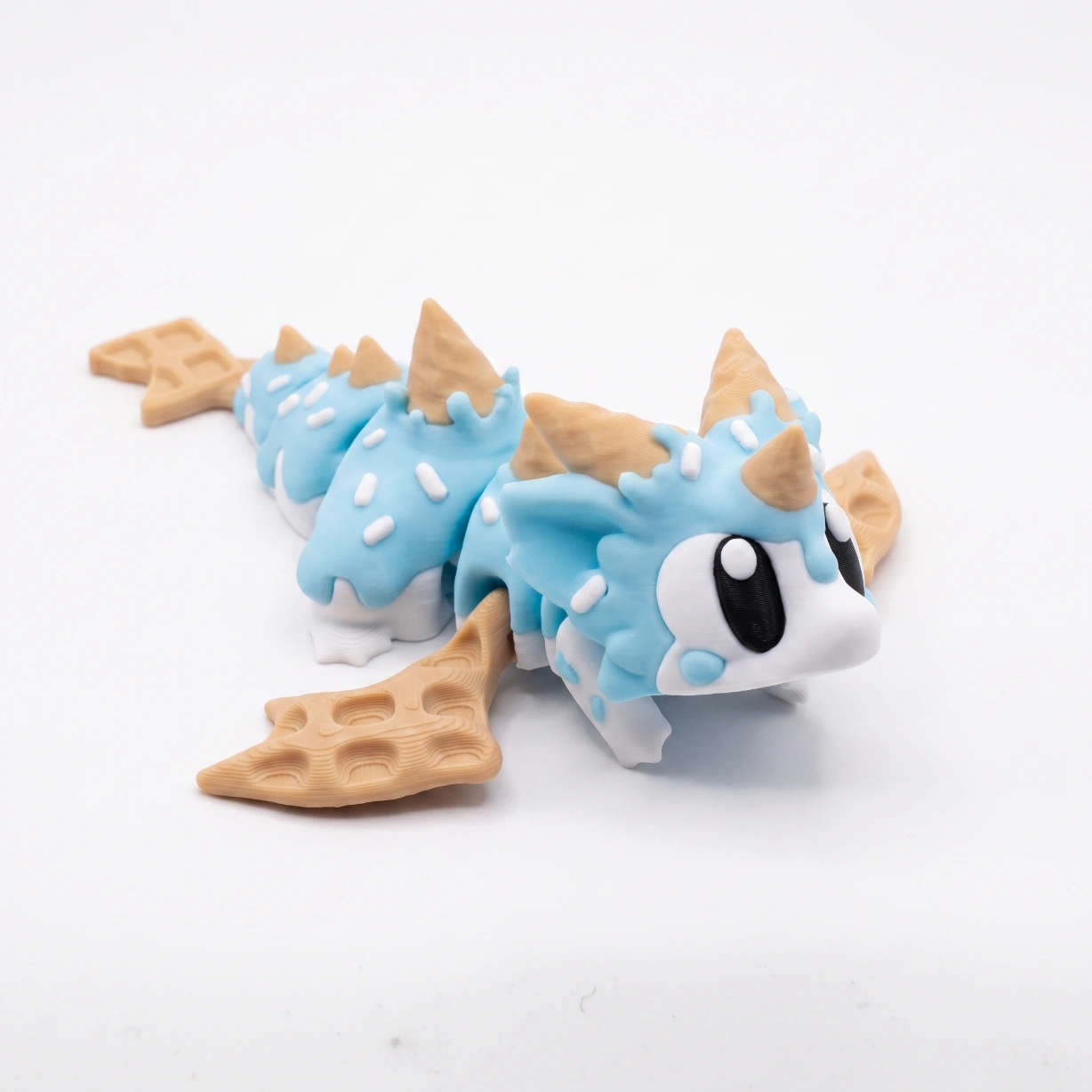 Dragão Articulado Sorvete Algodão-Doce com Ovo Temático - Imagem 3