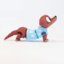 Cachorro Salsicha Articulado Sicho Azul - Imagem 3