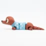 Cachorro Salsicha Articulado Sicho Azul - Imagem 7