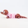 Cachorra Salsicha Articulada Sicha Rosa - Imagem 6