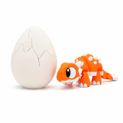 Brinquedo Dinossauro Articulado Anquilossauro com Ovo