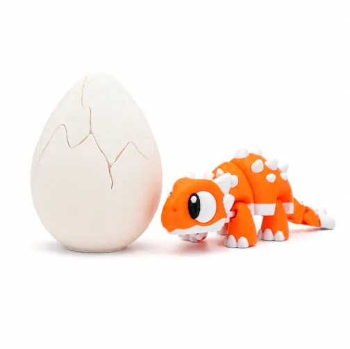 Brinquedo Dinossauro Articulado Anquilossauro com Ovo